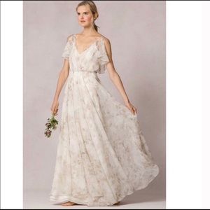 Jenny Yoo Cassie Floral sage size 4
